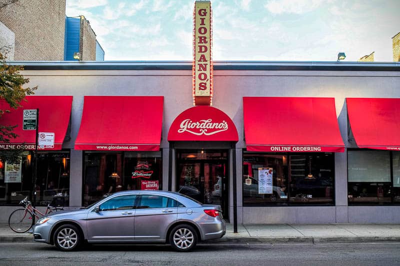 Giordano's Chicago deep dish pizza