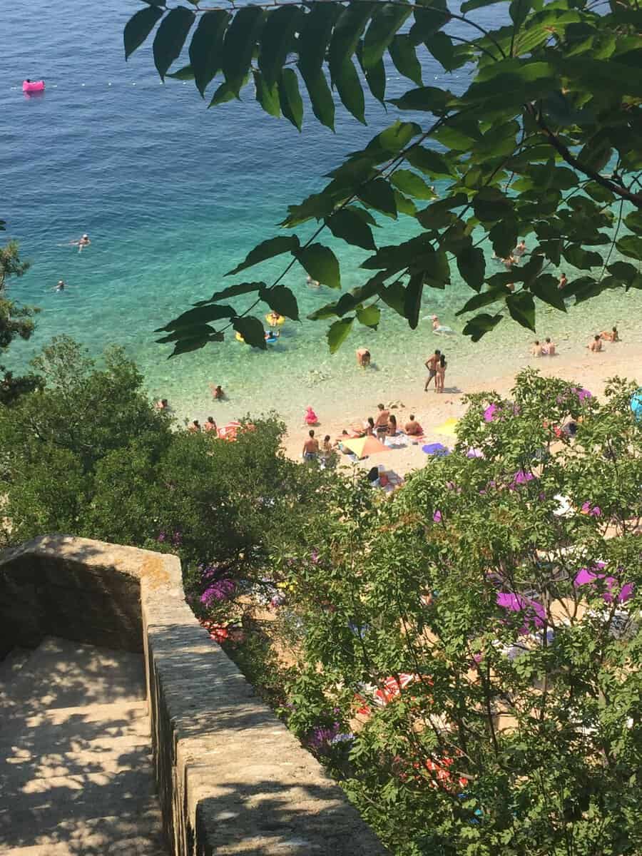 Sveti Jakov beach in Dubrovnik, Croatia