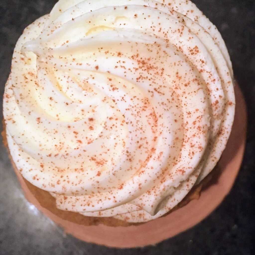 pumpkin spice cupcake