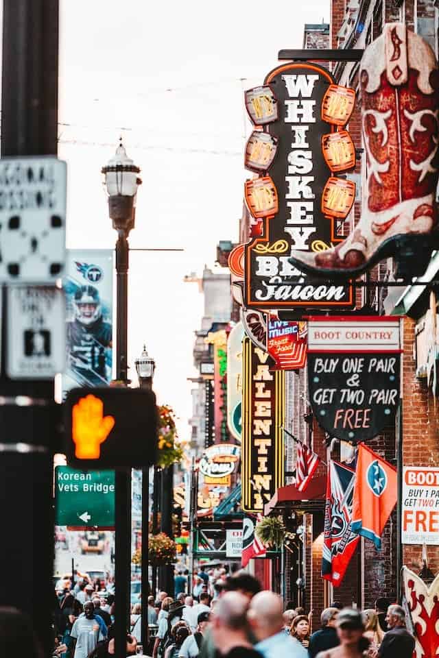 add exploring Broadway street to your Nashville bachelorette itinerary