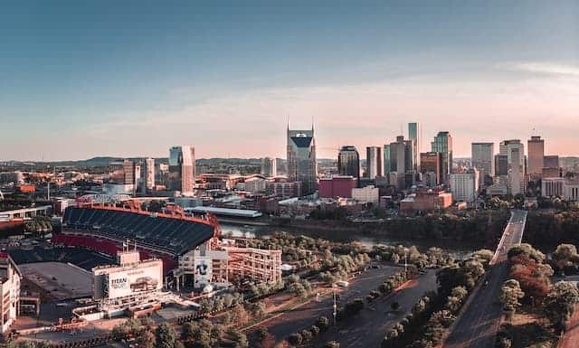 view of Downtown Nashville