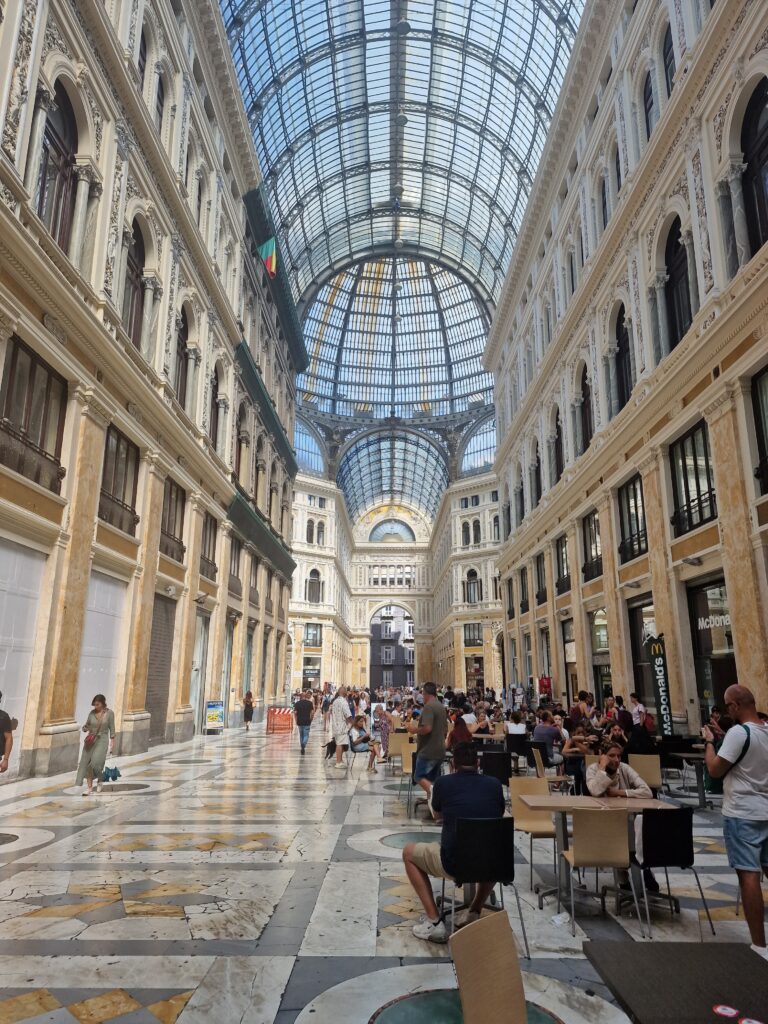 Galleria Umberto is worth visiting in Naples for some shopping