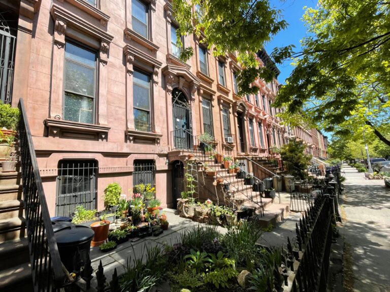 Brownstone buildings in Brooklyn