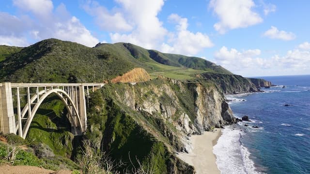 a view of Big Sur Highway 1