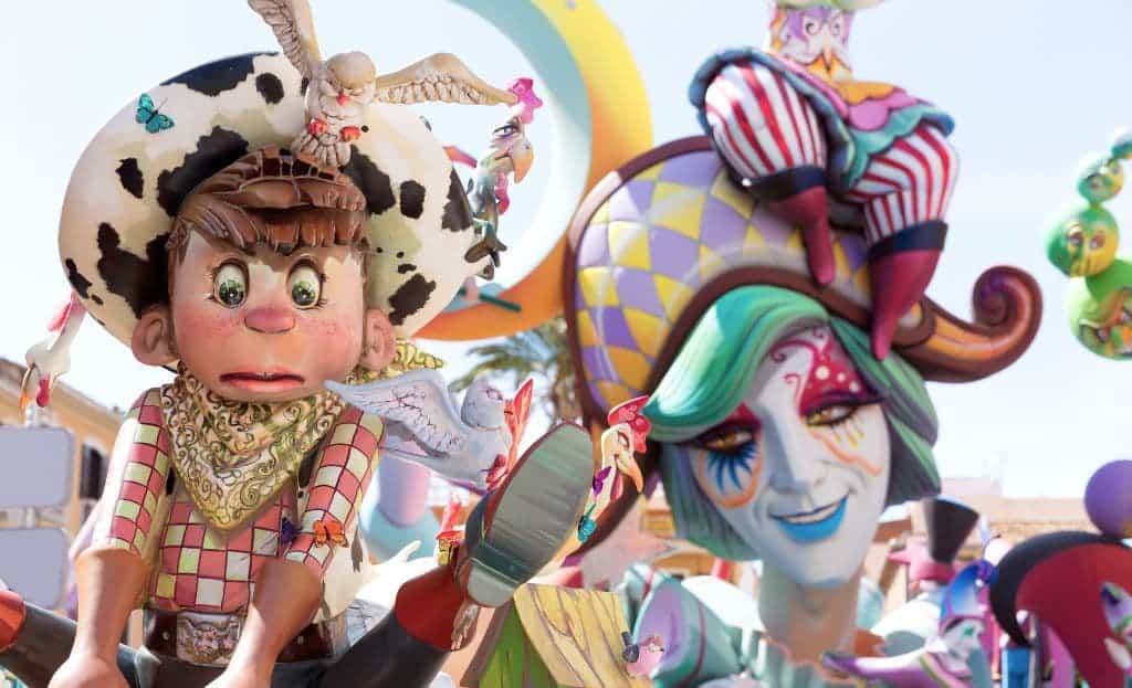 Las Fallas puppets in valencia