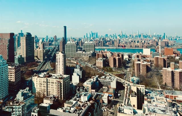 aerial view of Brooklyn