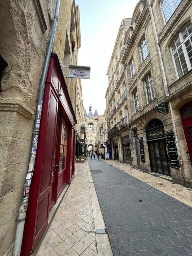 A street view in Bordeaux, France